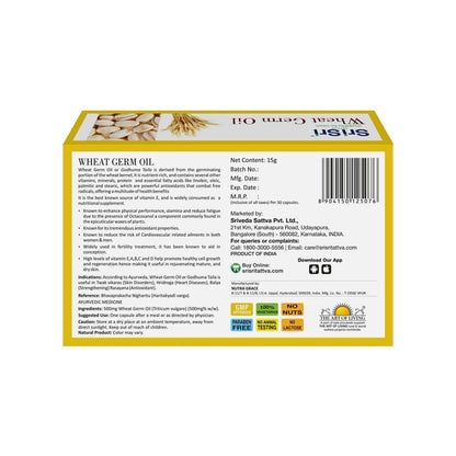 Sri Sri Tattva Wheat Germ Veg Oil Capsules