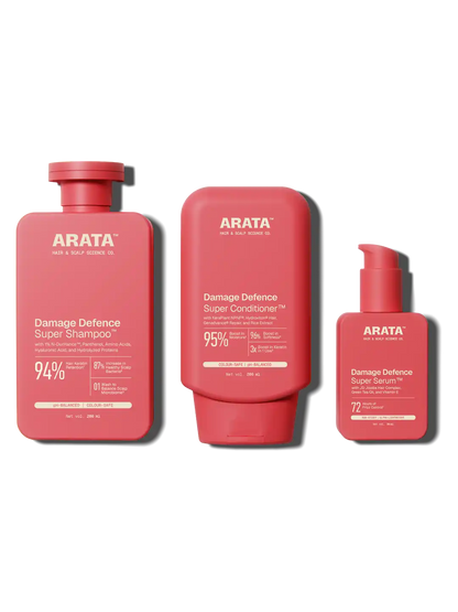 Arata Damage Defence Super Shampoo, Conditioner & Serum Combo