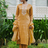 Dhiyona IE Ethnic Motifs Embroidered Straight Thread Work Kurta With Trouser & Dupatta