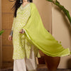 Dhiyona SN Women's Geometric Printed Pure Cotton Kurta with Palazzo & Dupatta