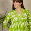 Dhiyona IE Printed V-Neck Pure Cotton Tunic With Trouser