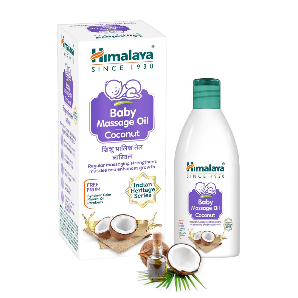 Himalaya Herbals Baby Massage Oil - Coconut - Indyancart
