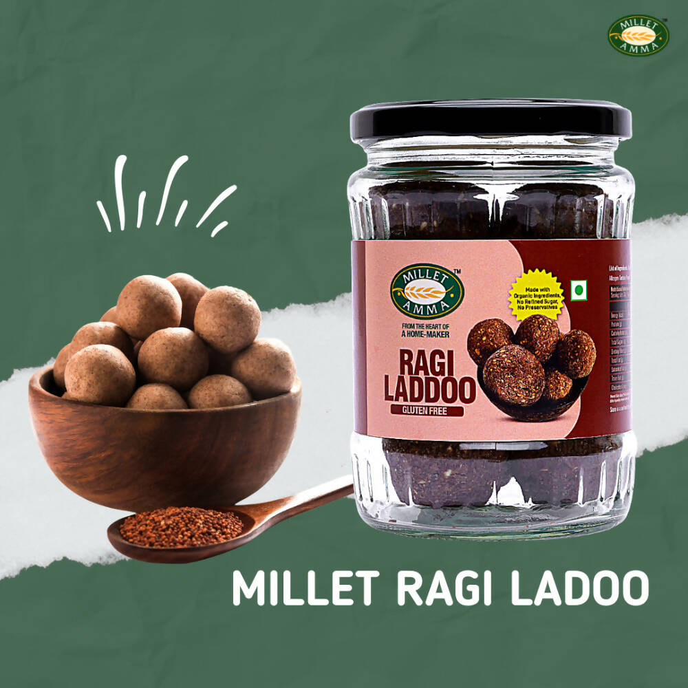 Millet Amma Ragi Laddoo- Made With Jaggery - Indyancart