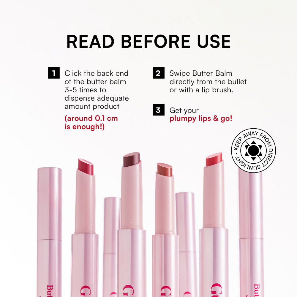 Gush Beauty Hybrid Gloss Butter Balm High Shine & Hydrating - Rosy Mauve
