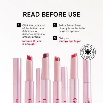 Gush Beauty Hybrid Gloss Butter Balm High Shine & Hydrating - Rosy Mauve