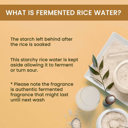 Alps Goodness Fermented Rice Water Face Toner bottle with label, natural skincare product for hair and skin care.