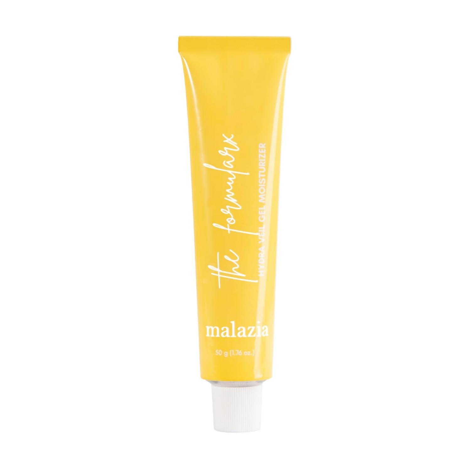The Formularx Hydra Veil Malazia hyaluronic acid gel moisturizer in a clear jar, showcasing its smooth, hydrating face moisturizer formula.