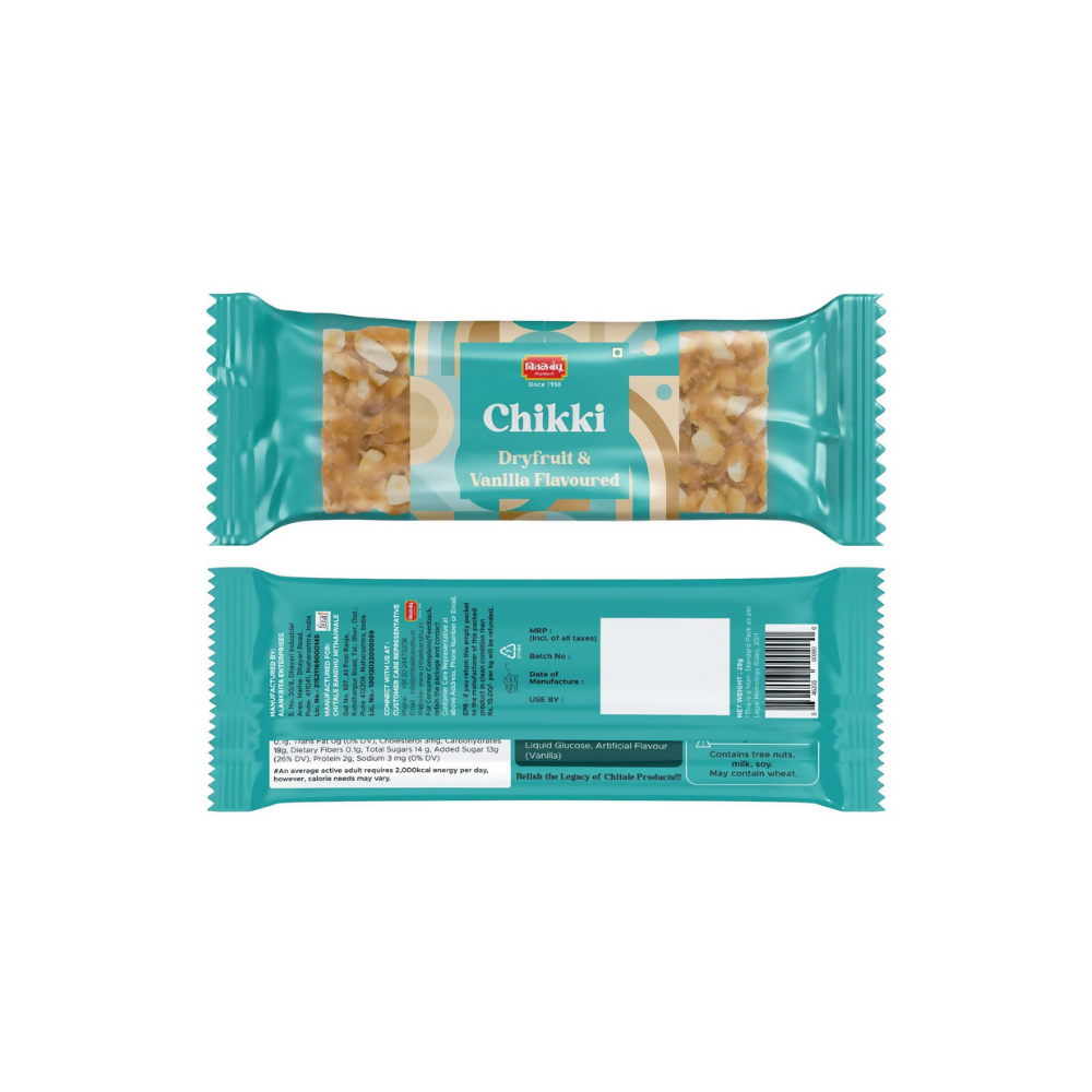 Chitale Bandhu Dryfruits and Vanilla Flavoured Chikki