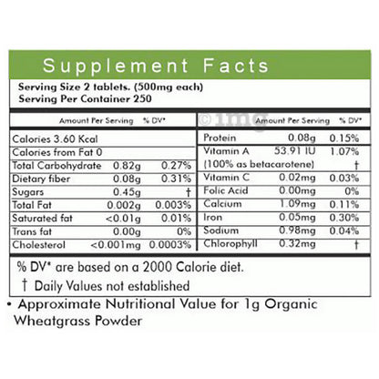 Naturz Ayurveda Wheatgrass Tablets