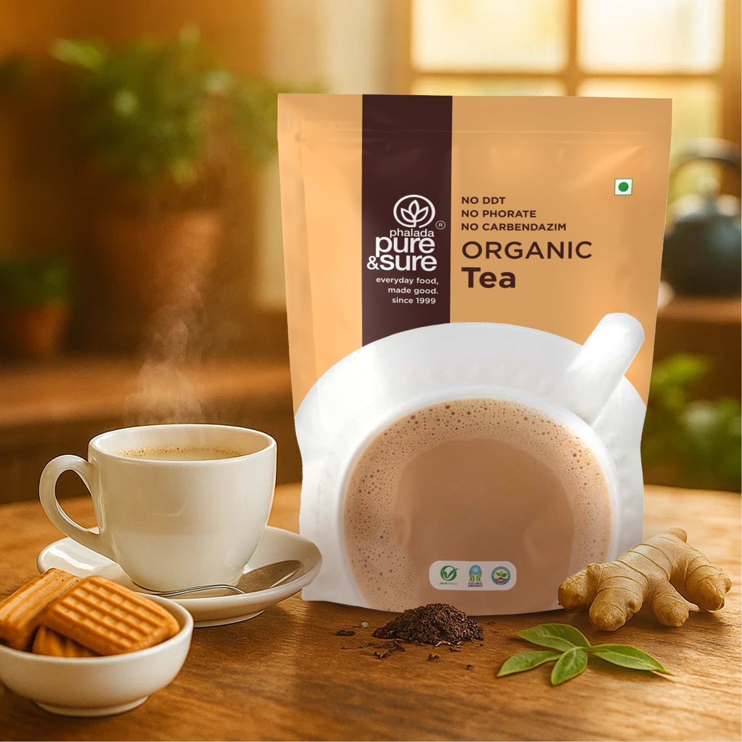 Pure & Sure Organic Tea Powder