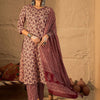 Indyancart IE Women Floral Printed Cotton Kurta with Trousers & Dupatta