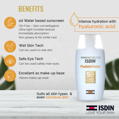 ISDIN Fotoprotector Fusion Water Sunscreen SPF 50 UVB/UVA