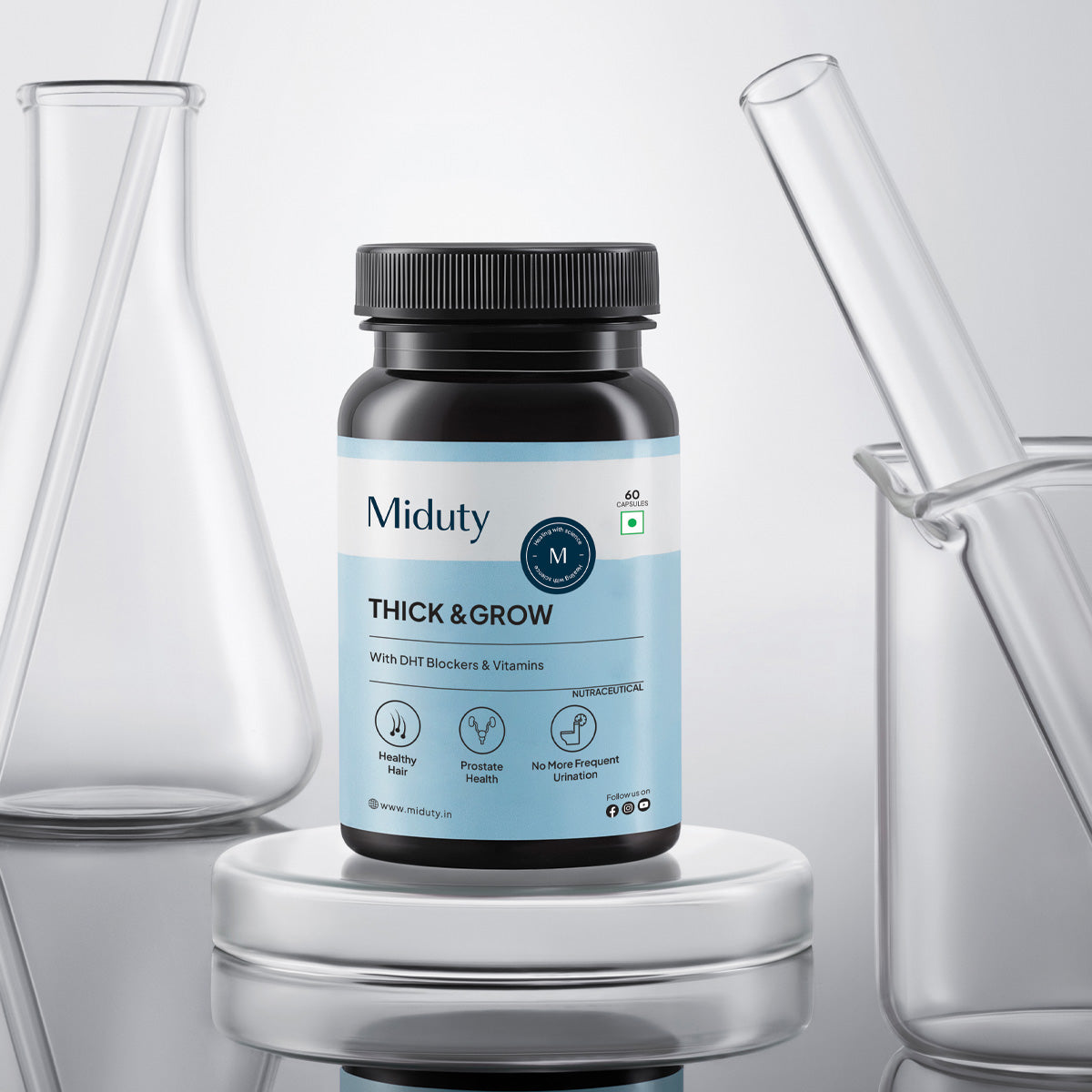 Miduty by Palak Notes Thick & Grow Capsules - Indyancart