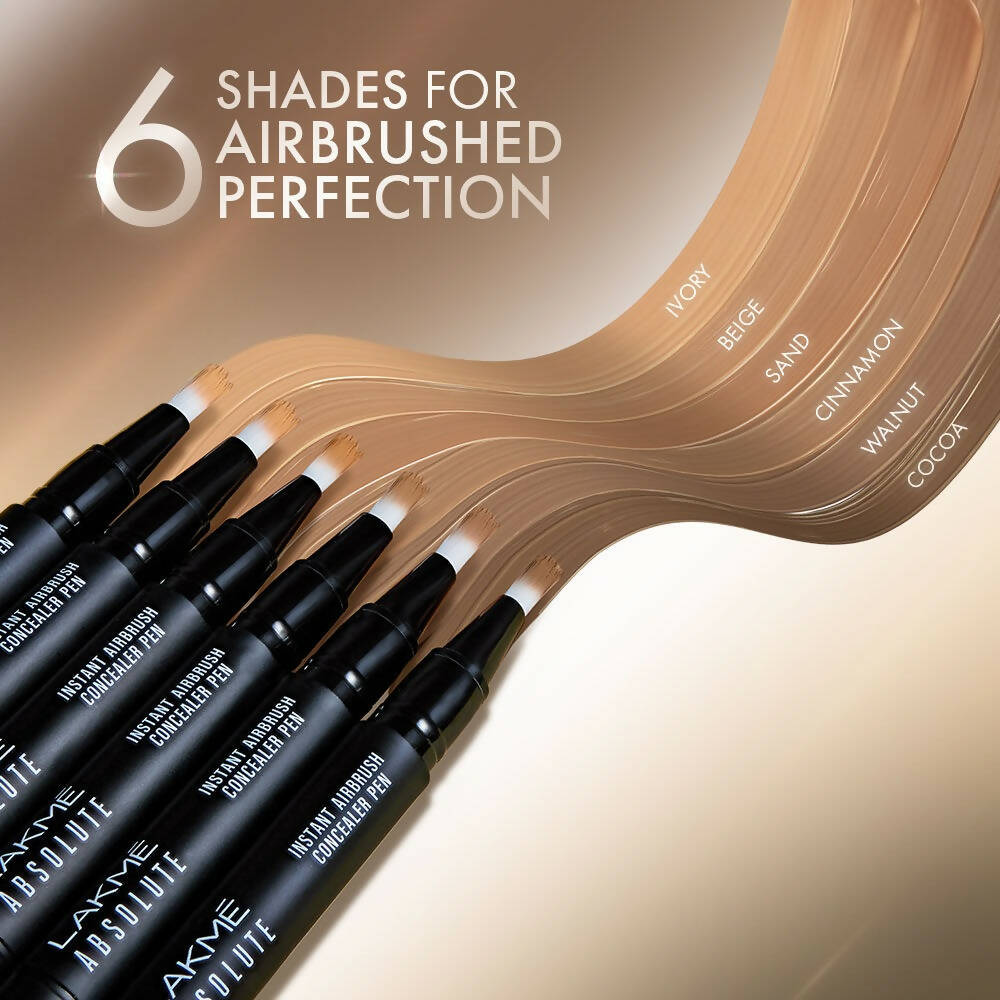 Lakme Absolute Instant Airbrush Concealer Pen - Sand - Indyancart