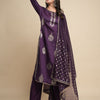 Indyancart SN Women's Ethnic Motifs Printed Kurta with Trousers & Dupatta