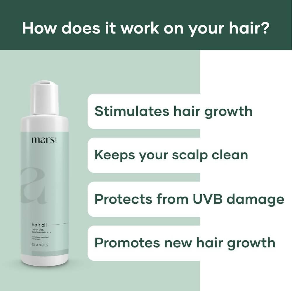 Mars by GHC Hair Oil With Onion & Bhringraj - Indyancart