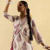 Indyancart IE Women Floral Printed Regular Pure Cotton Kurta with Trousers & With Dupatta