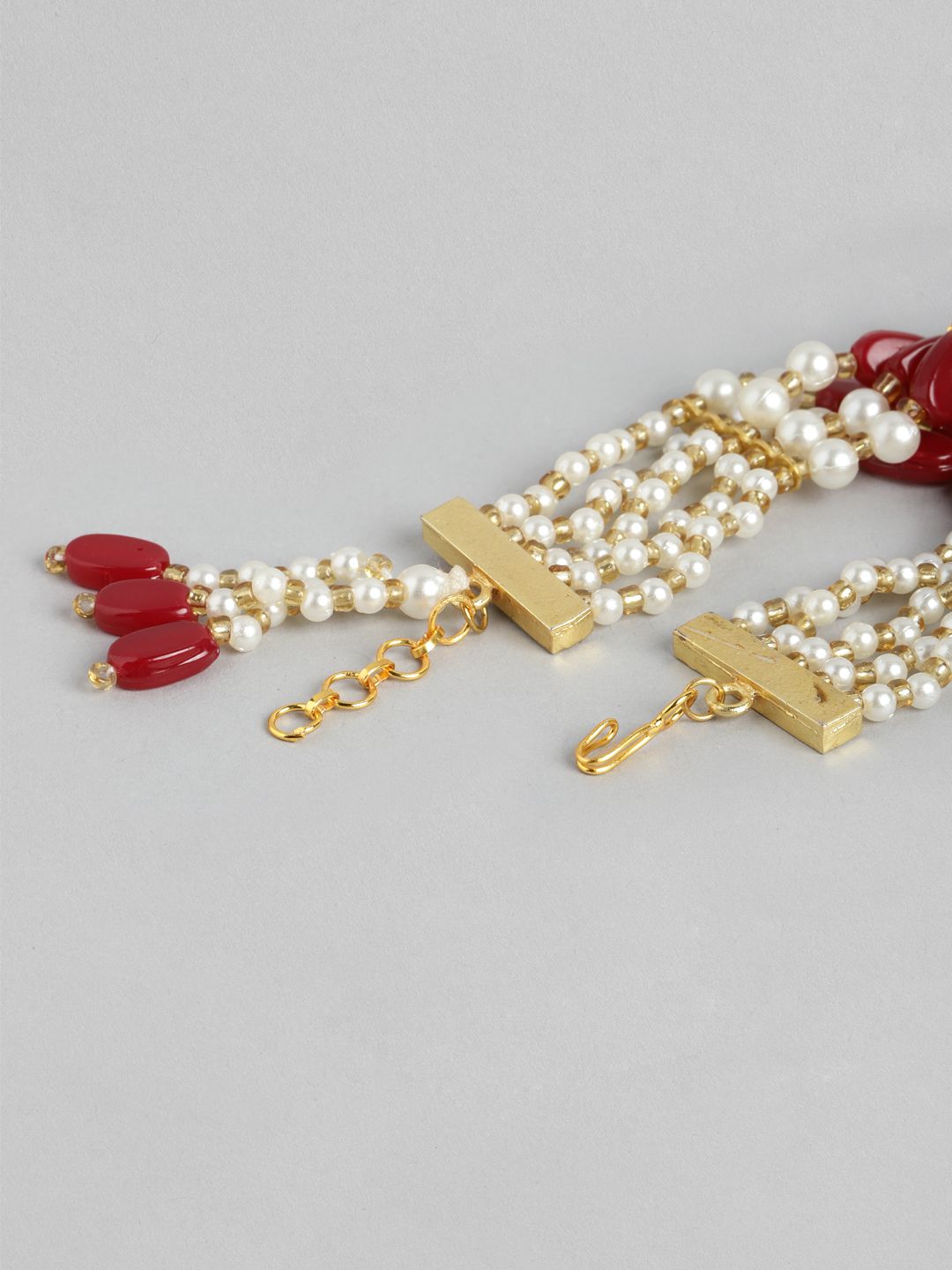 Anouk Unisex Set of 2 Beaded Bhai Bhabhi Rakhis With Roli & Chawal