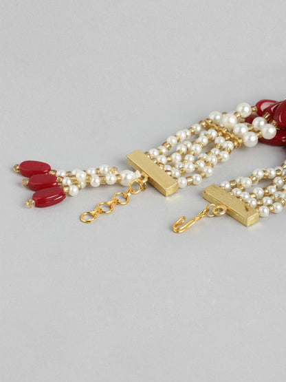 Anouk Unisex Set of 2 Beaded Bhai Bhabhi Rakhis With Roli & Chawal