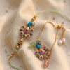 Dhiyona Set Of 2 Artificial Beads Multicolor Handmade Bhaiya Bhabhi Rakhi With Roli Chawal