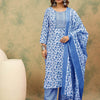 Dhiyona VA Women's Floral Printed Kurta with Palazzo & Dupatta