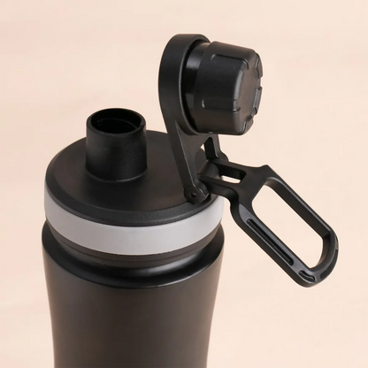 Isha Life 700ml copper water bottle with a sleek design, featuring a copper sipper bottle for hydration.