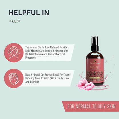 Avimee Herbal Gulabo Pure Rose Water Cleansing & Toning - Indyancart