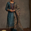 Dhiyona IE Women Ethnic Motifs Embroidered Thread Work Kurta with Trousers & Dupatta