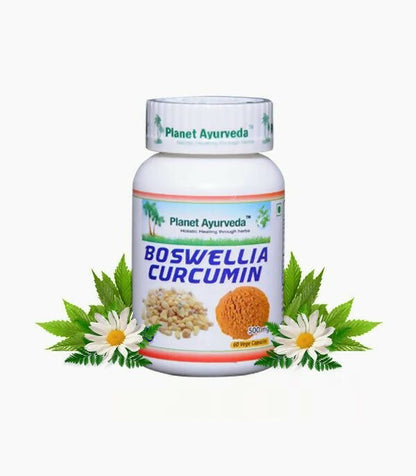 Planet Ayurveda Boswellia Curcumin Capsules - Indyancart