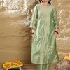 Dhiyona IE Women Floral Embroidered Regular Thread Work Kurta with Trousers