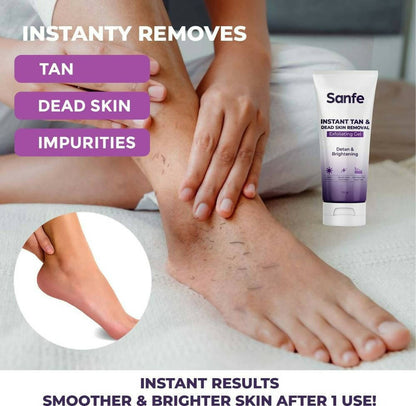 Sanfe Instant Tan & Dead Skin Removal Exfoliating Gel - Indyancart