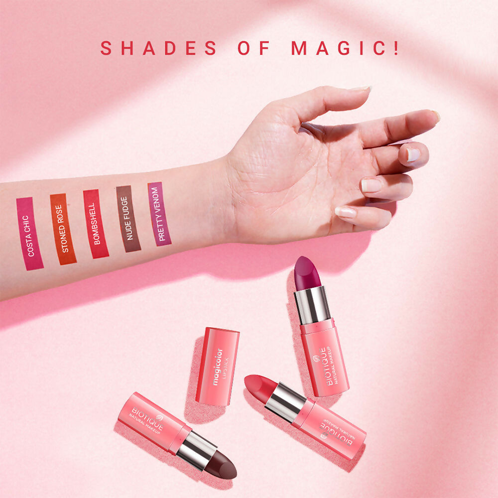 Biotique Magicolor Lipstick - Stoned Rose