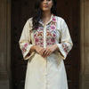 Dhiyona IE Women Floral Embroidered Regular Thread Work Kurta With Patiala