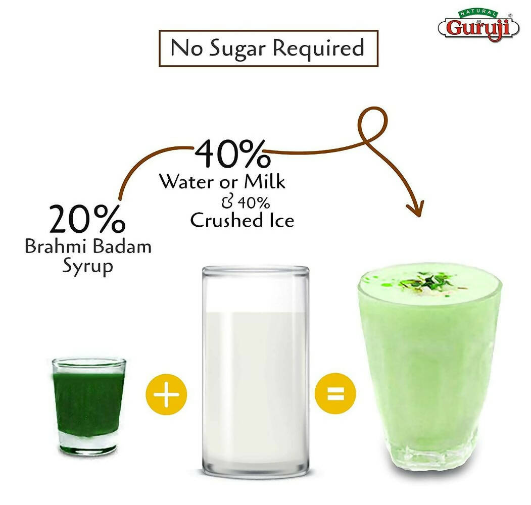 Jai Guruji Brahmi Badam Dry Fruit Syrup - Indyancart