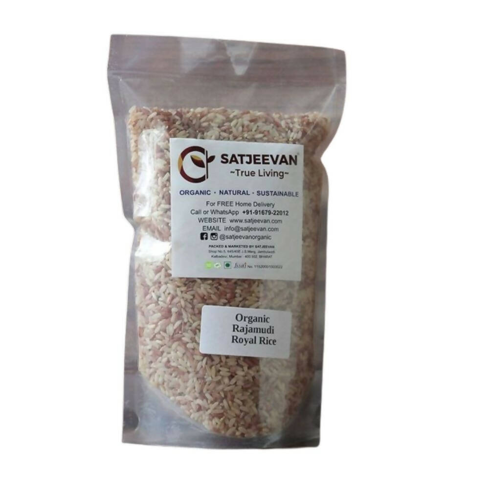 Satjeevan Organic Hand-Pounded Rajamudi Rice - Indyancart