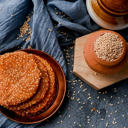 Vellanki Foods Ariselu oil-based South Indian sweet, traditional Andhra style Ariselu with golden-brown, crispy texture.