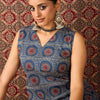 Dhiyona IE Printed Pure Cotton V-Neck Tunic With Trouser