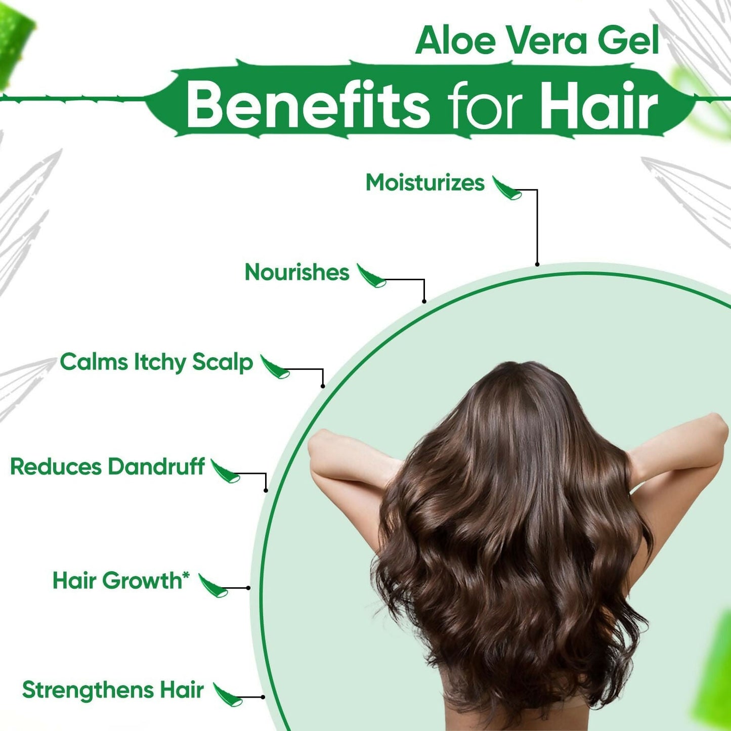 Kazima Pure Aloe Vera Gel in a clear tube, suitable for face, hair, scars, and sunburn, with fresh aloe vera plant in background.