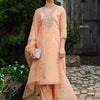 Dhiyona IE Women Ethnic Motifs Embroidered Regular Thread Work Kurta with Trousers & With Dupatta