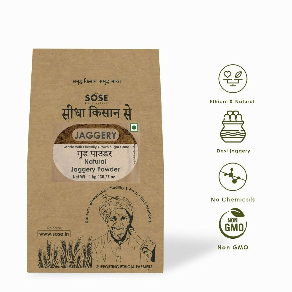 Gir Sidha Kisan Se Natural Jaggery Powder