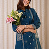 Dhiyona IE Embroidered Pure Cotton Tunic With Trousers