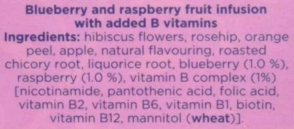 Tetley Super Fruits Boost With Blueberry & Raspberry Tea Bags