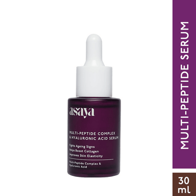 Asaya 5% Multi Peptide Serum With Hyaluronic Acid & Collagen Peptide Face Serum For Anti Ageing