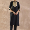 Dhiyona IE Embroidered Mandarin Collar Tunic With Trousers
