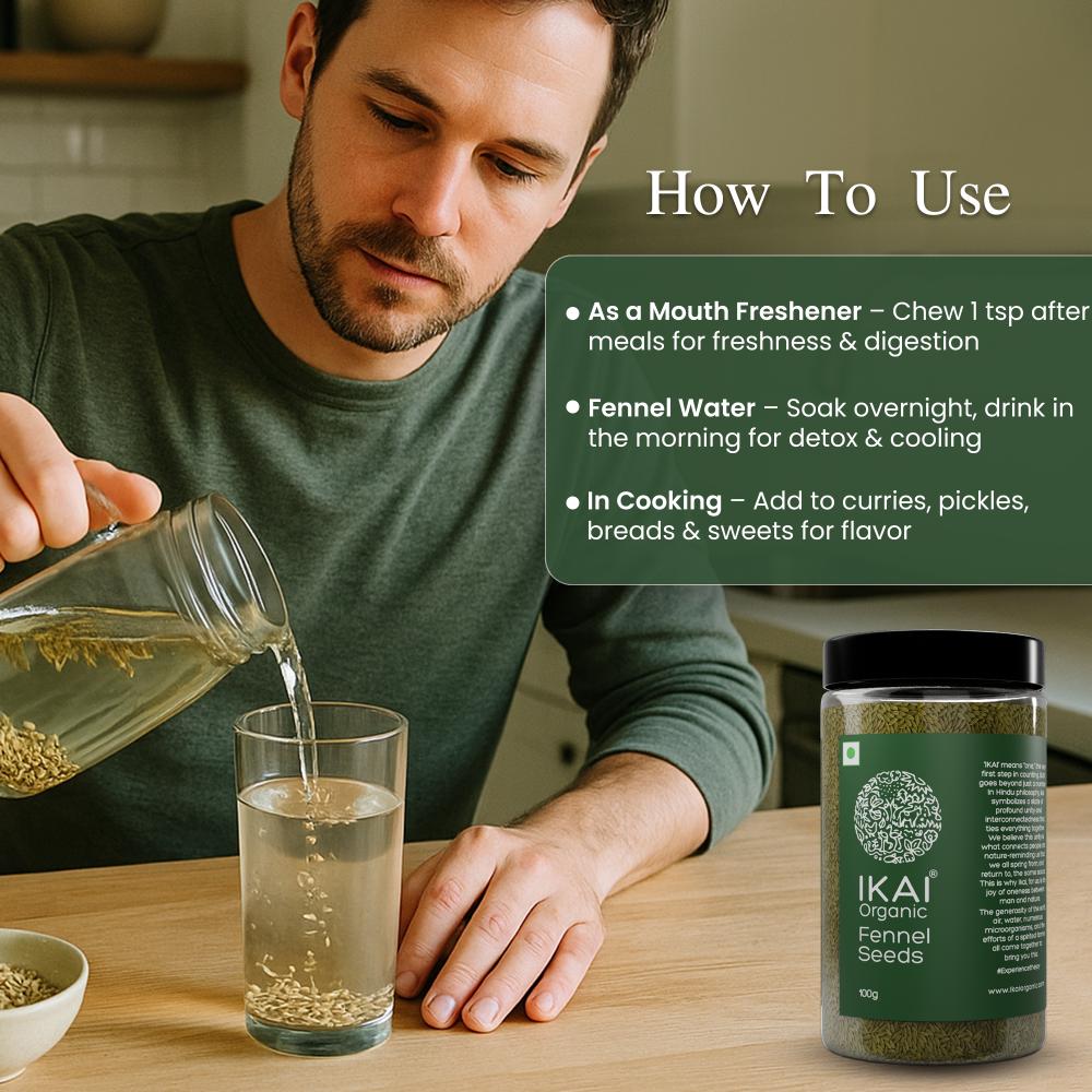 IKAI Organic Fennel Seeds