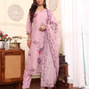 Dhiyona VR Women's Pure Kantha Hand Embroidered Kurta Set With Dupatta