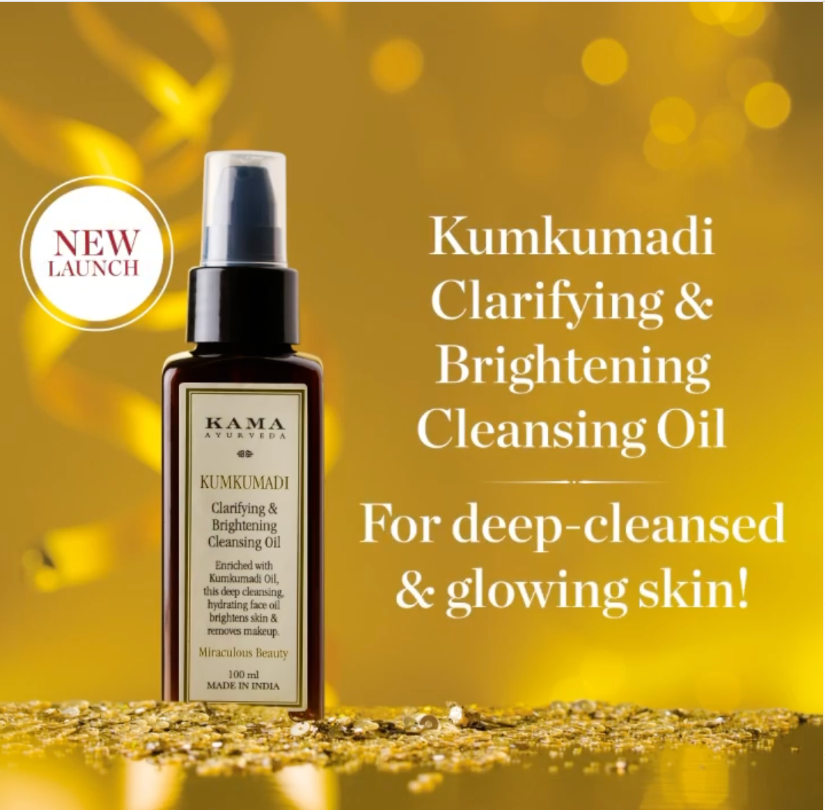 Kama Ayurveda Kumkumadi Clarifying & Brightening Cleansing Oil - Indyancart