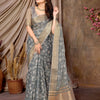 Dhiyona GR Women's Florence Grey Khadi Silk Saree