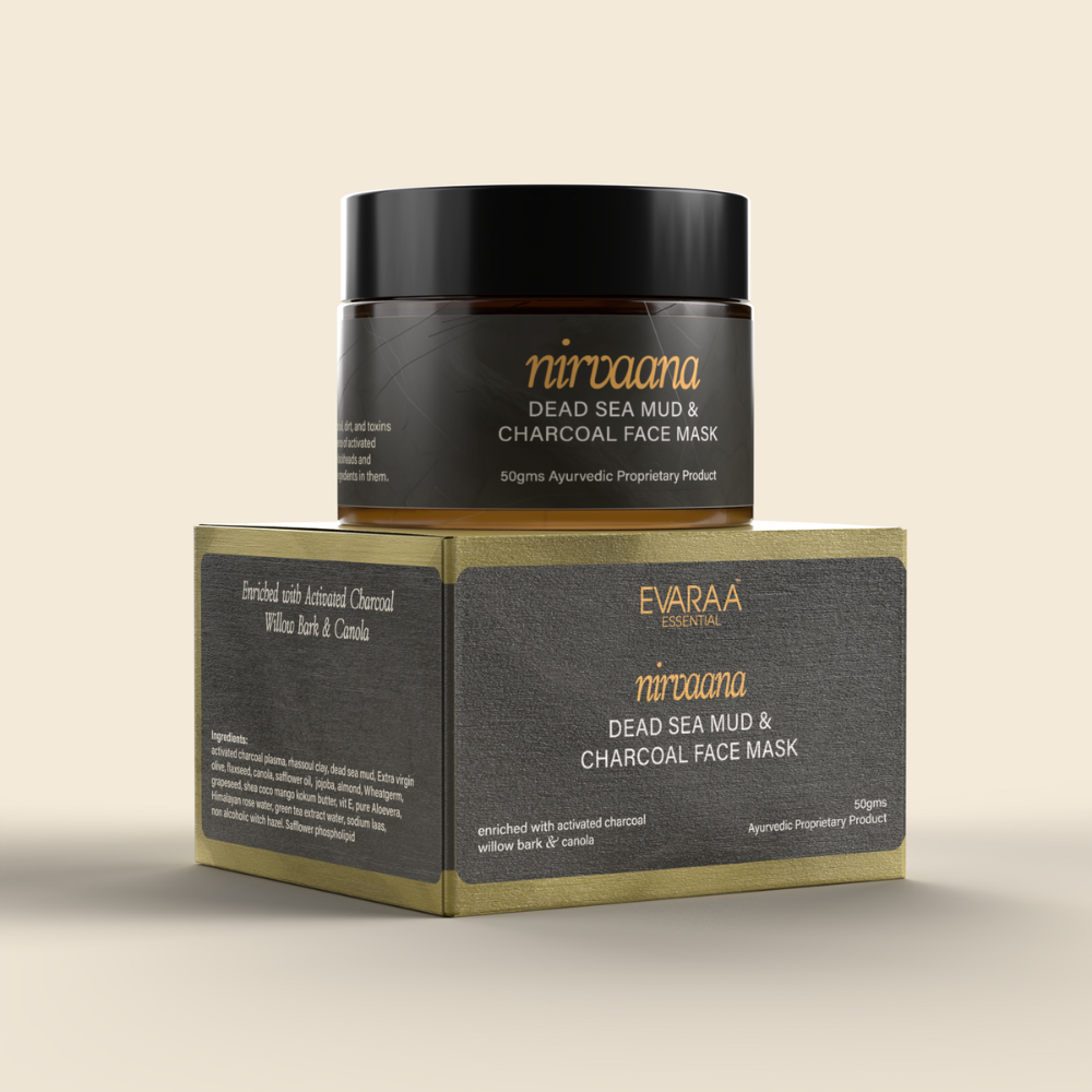 Evaraa Essential Dead Sea Mud and Charcoal Face Mask