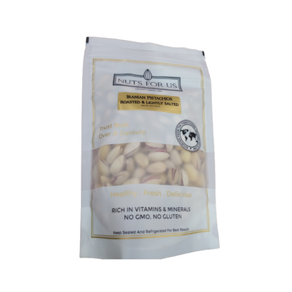 Nuts For Us Roasted Iranian Pistachios (Slightly Salted) - Indyancart